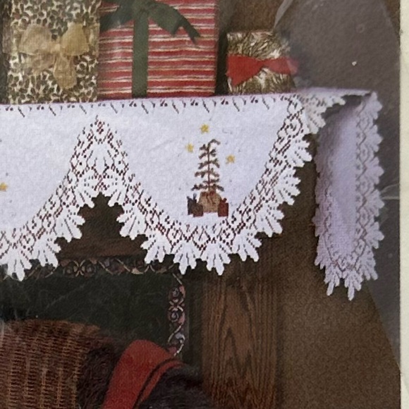 Heritage Lace Alpine Classic Mantel Scarf with Night Before Christmas~Nwt’s - Picture 5 of 7